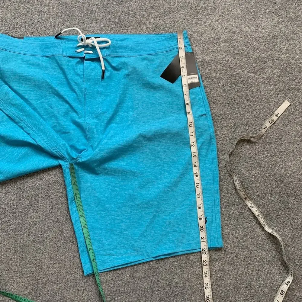 Veece Boardshorts Mens 40 Peacock Blue Stretch Unlined Beach Swim Surf Surfing